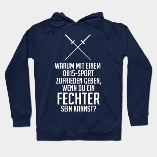 0815 sport fechten (white) Hoodie